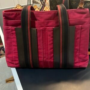 Hermes Troca Harizontal PM tote bag/handbag Magenta/Brown